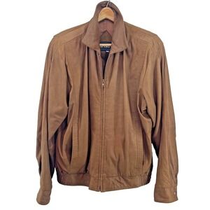 Suede Bomber Jacket 42 Aviator Supple EUC VTG Todd's San Antonio Men's Brown